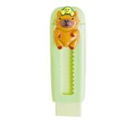 Eraser mignon - mobile, rétractable | Eraser mignon, push-pull-capybara mignon crayon avec gomme rétractable, gomme douce push-pull pour le dessin et la peinture