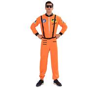 EraSpooky Costume Astronaute pour Homme Pilote Déguisement Cosplay Costume de Fête d'Halloween pour Adultes