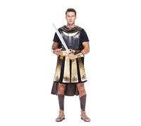 EraSpooky Costume de gladiateur romain pour hommes courageux ensemble de soldat d'halloween ensemble de guerrier ancien déguisement de fête