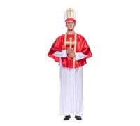EraSpooky Costume de pape pour hommes robes bibliques de prêtre d'Halloween pour adultes