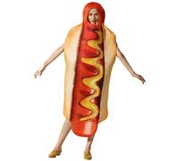 EraSpooky Déguisement Hot Dog Homme Costume Saucisse Adulte Drôle Rigolo Humour