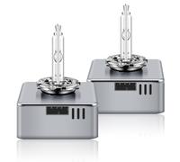 Erato D5S 6000K 25W Ampoules de phares au xénon HID Blanc Diamant Lampe décharge Feux Croisement et Route 12V Lampe Remplacement xénon Ampoule Remplacement étanche pour Voiture, Lot de 2