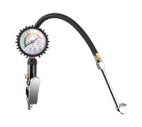 Erato Gonfleur de pneus analogique avec manomètre 0-16 bar (220 psi) Gonfleur de pression d'air auto-serrant Connecteur d'air rapide Manomètre pression pneu haute précision voiture Moto Vélo Camion