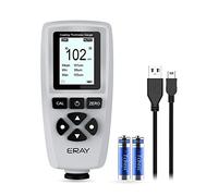 ERAY Appareil de mesure d'épaisseur de couche avec rétroéclairage, écran LCD, jauge de couche de peinture avec valise, batterie et instructions en allemand, plage de mesure 0 à 2000 um, jauge de