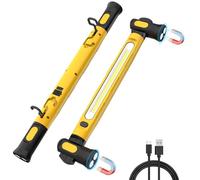 ERAY Lampe de Travail 3000LM, 6000mAh Baladeuse LED Rechargeable | Base Magnétique, 360° Crochet, 3 Modes, Rotation à 180, Projecteur LED Rechargeable pour Réparation, Garage, Atelier, Camping