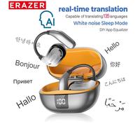 ERAZER XT66PRO Bluetooth Écouteurs ASMR, Casques Bricolage APP AI Traducteur, Écouteurs Sans Fil, 13h Autonomie, Affichage ¿ Orange AI