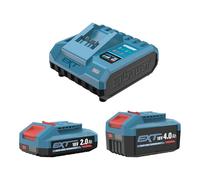 Erbauer Kit Chargeur et 2 Batteries 2Ah + 4Ah