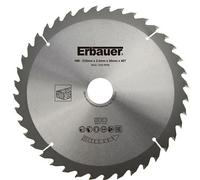 Erbauer Lame scie circulaire TCT 210 mm 40 dents alésage 30/25/20/16 mm