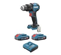 Erbauer Perceuse Visseuse à Percussion sans Fil EXT 18V ERI1092COM 2x2Ah Moteur Brushless