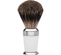 Erbe Blaireau de rasage poil de blaireau en résine précieuse blanche "Premium Design PARIS