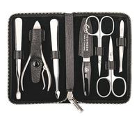 ERBE Erbe Etuis-de-manicureÉtui Masculine, 7 pièces Etui avec fermeture éclair en noir 1 Stk.