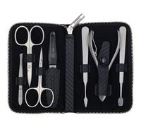 ERBE Étuis de manicure Trousse manucure en carbone, 7 pièces 1 Pce 1 Pce