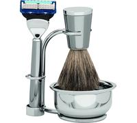 Erbe Set de rasage Fusion | Metal titane raffiné | pur-gris "Serie Premium Design NEW YORK