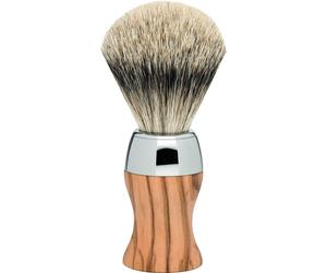ERBE Solingen Blaireau de rasage en bois d'olivier à bout argenté "Premium Design MILANO" 7907