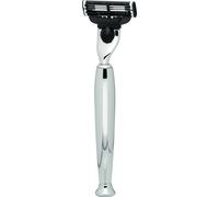 ERBE Solingen Erbe Rasoir | Gillette® Mach3® | Metal brillant raffiné "Serie Premium Design MILANO