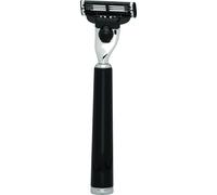 ERBE Solingen Erbe Rasoir | Gillette® Mach3® | résine précieuse noir "Serie Premium Design NEW YORK