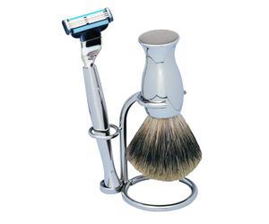 ERBE Solingen Rasage Set plaqué, 3 pièces, Gillette Mach3