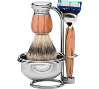 ERBE Solingen Set de rasage Gillette® Fusion™ Bois de olivier Serie Pr