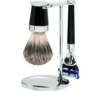 ERBE Solingen Set de rasage | Gillette® Fusion™ résine précieuse blanche | pur-argenté | Premium Design Paris |