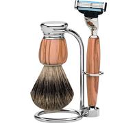ERBE Solingen Set de rasage Gillette® Mach3® Bois de olivier Serie Pre