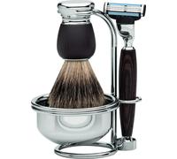 ERBE Solingen Set de rasage Gillette® Mach3® Bois de wengé "Serie Prem