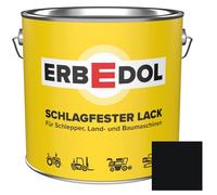 Erbedol Büchner 0225 8860 Vernis en résine synthétique Noir profond RAL 9005 PA 9050 2,5 l