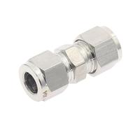 ERBER 1 pièces diamètre Variable 3~12mm Tuyau OD Double Virole Tube Droit raccord de Compression coupleur SS 304 connecteur de Tuyau en Acier Inoxydable (Color : 9.52mm (3I8))