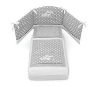Erbesi Set Housse de Couette + Tour de lit Dado