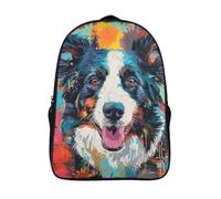 ERBFRIXDB Border Collie Sacs À Dos, Sac À Dos Enfant, Sac À Dos Enfant Pour Ecole Maternelle, Garçon, Fille, Crèche Garderie, Primaire 40x28x16cm
