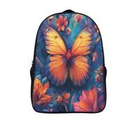 ERBFRIXDB Butterfly Sac À Dos Enfant, Cartable Scolaire Maternelle, Garçons Ou Filles PréScolaire, Sac Porté Dos Sac Bébé, Cadeaux Enfants 40x28x16cm