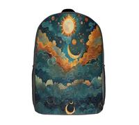 ERBFRIXDB Moon And Sun Sac À Dos Pour Enfants Sac À Dos Pour École Primaire Pour Filles Pour Sac À Lunch, Sac À Dos Pour Enfant, Sac À Dos Pour Adolescent De 17inch