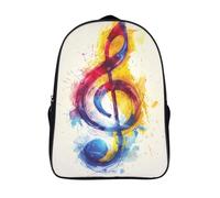 ERBFRIXDB Music Notation Sac À Dos Fille Sac A Dos Enfants Garçons Filles Grand Sac Ecole Fille Garçon Primaire Sac A Dos Scolaire 40x28x16cm
