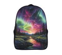 ERBFRIXDB Northern Lights Sac À Dos Avec Sacs À Dos Imprimés En 3D, Sacs À Dos De Voyage, Sacs À Livres, Sac D'école Pour Enfants 40x28x16cm
