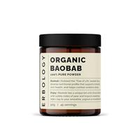 Erbology Poudre de baobab bio 90 g - 45 portions - Soutien de la santé de la peau et du système immunitaire - Riche en vitamine C, vitamines B et polyphénols - provenant de sources durables