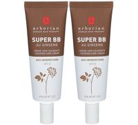 erborian Super BB Crème au Ginseng Chocolat Maquillage 2x40 ml