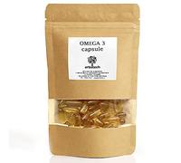 ERBOTECH Omega 3 en Capsules de 100 g, environ 70 comprimés d'huile de poisson, complément alimentaire avec acide grasse pour contrôler le cholestérol et les triglycérides, Made in Italy