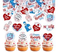 Ercadio Lot de 24 décorations à paillettes pour cupcakes