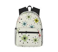 ERCgad Atomic Stars Sac à dos léger unisexe à double bandoulière décontracté pour voyage, randonnée, bureau