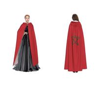 ERCgad Cape à capuche imprimée drapeau du Maroc pour adultes, carnaval, cosplay, costume médiéval, festivals, plein air voyage