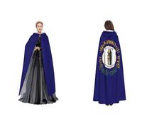 ERCgad Cape à capuche pour adultes avec imprimé drapeau de l'État du Kentucky - Pour carnaval, cosplay, costume médiéval - Festivals - Voyage en plein air