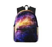 ERCgad Galaxy In The Universe Sac à dos léger unisexe à double bandoulière décontracté pour voyage, randonnée, bureau