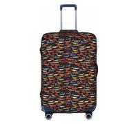 ERCgad Housse de protection universelle lavable avec imprimé teckel I Love My Dog, blanc, S, Classique