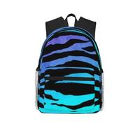 ERCgad Sac à dos décontracté unisexe léger et résistant à l'eau Motif camouflage Camouflage Vert Violet Bleu Vert