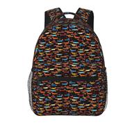 ERCgad Sac à dos léger avec imprimé teckels et inscription « I Love My Dog » - Accessoire de voyage et d'utilisation quotidienne