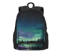 ERCgad Sac à dos pour adulte imprimé ciel nocturne céleste résistant à l'eau pour randonnée, bureau, camping, trajet, travail, pique-nique