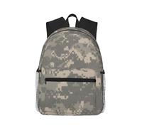 ERCgad Sac à dos unisexe léger et résistant à l'eau avec imprimé camouflage numérique militaire pour l'extérieur, voyage, randonnée, usage quotidien