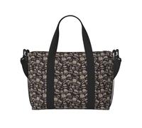 ERCgad Sac de voyage à la main unisexe léger et polyvalent avec motif tête de mort pour le tennis, le camping, la pêche