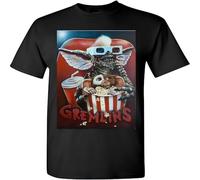 ERCGreDRRT Gremlins Men's Women T-Shirt Retro Film TV Movie 80's Black M