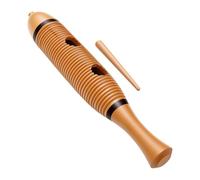 Erchineko 13,78in Guiro en Forme de Poisson, Jouet de Percussion en Bois | Grattoir Guiro à poisson en bois avec bâton pour les tout-petits, apprentissage du rythme des enfants, éducation musicale