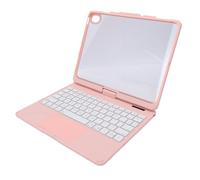 Erchineko Étui Clavier pour Tablette iOS A16 10e et 11e Génération, (Pink) | Étui Clavier, Rétroéclairage 7 Couleurs, Trackpad Multi-Touch, Support pour Stylo, Bluetooth, 450mAh, pour Tablette IOS A16